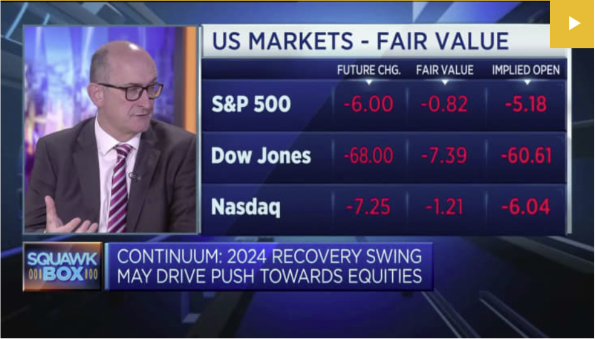 Mike Gallagher on CNBC discussing 2024 economic outlook